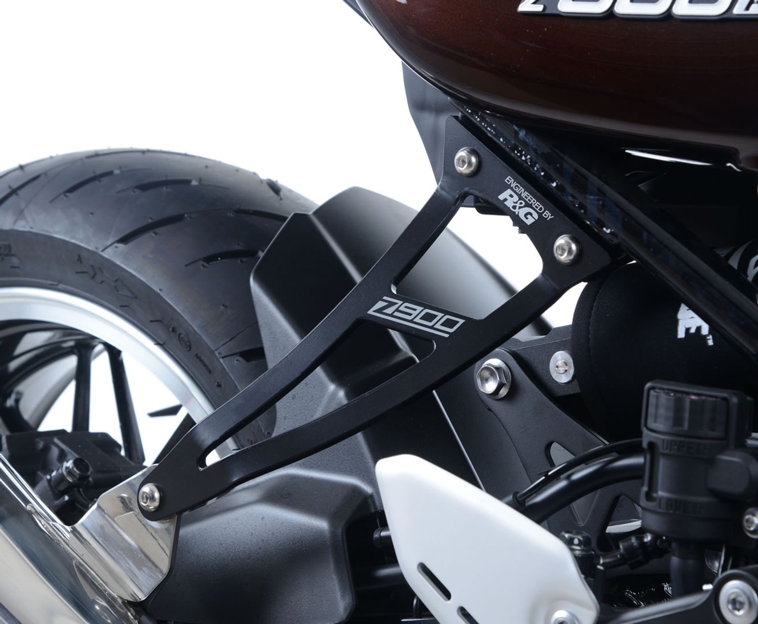 R&G Racing Exhaust Hanger & Left Hand Footrest Blanking Plate (kit) for Kawasaki Z900RS '18-'21 R&G Racing Exhaust Hanger & Left Hand Footrest Blanking Plate (kit) for Kawasaki Z900RS '18-'21